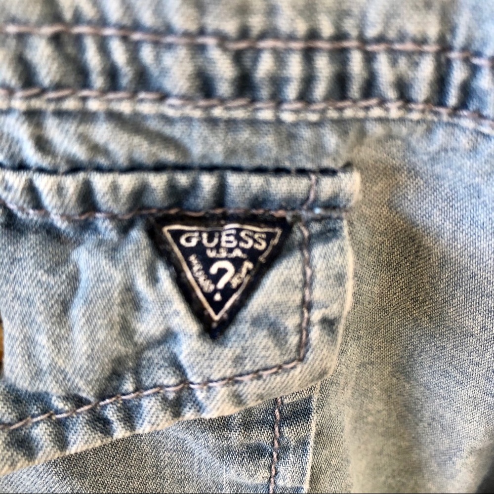 GUESS denim button up - Picture 2 of 7